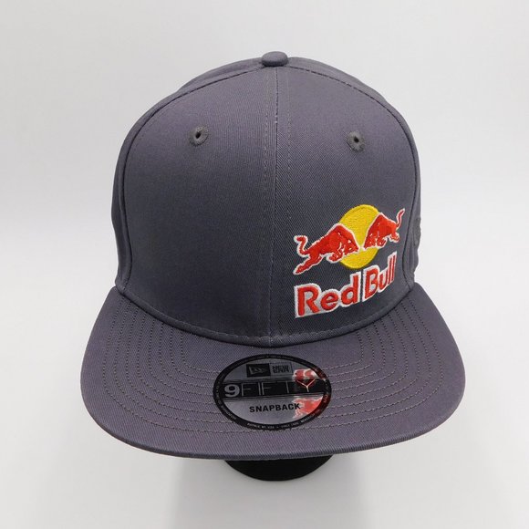 New Era Accessories Red Bull New Era 9fifty Gray Flat Bill Hat